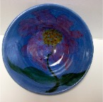 Bowl with Painted Flower-Julia Van Dine