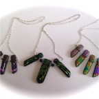 Carmen Cantin Fused Glass necklaces